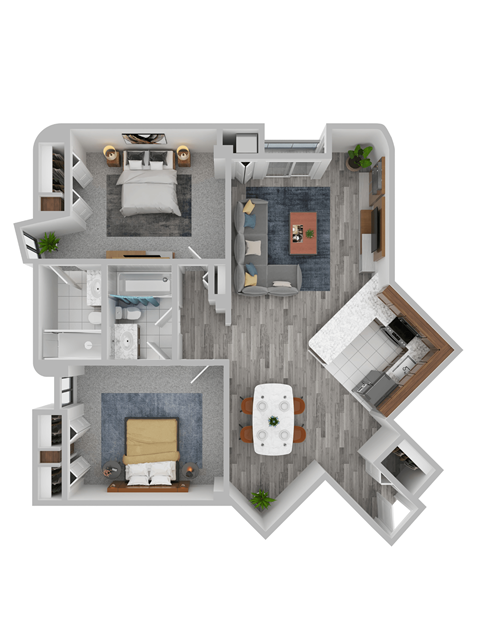 VISTA 11 2  Bed  2  Bath 942 Sq. Ft. at Vista Condominiums, Kansas